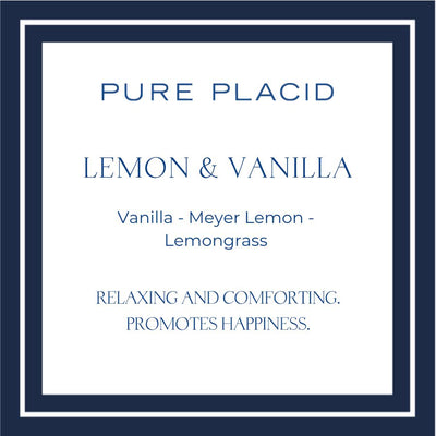 Lemon and Vanilla All Natural soap bars with Olive Oil-Bar Soap-Pure Placid