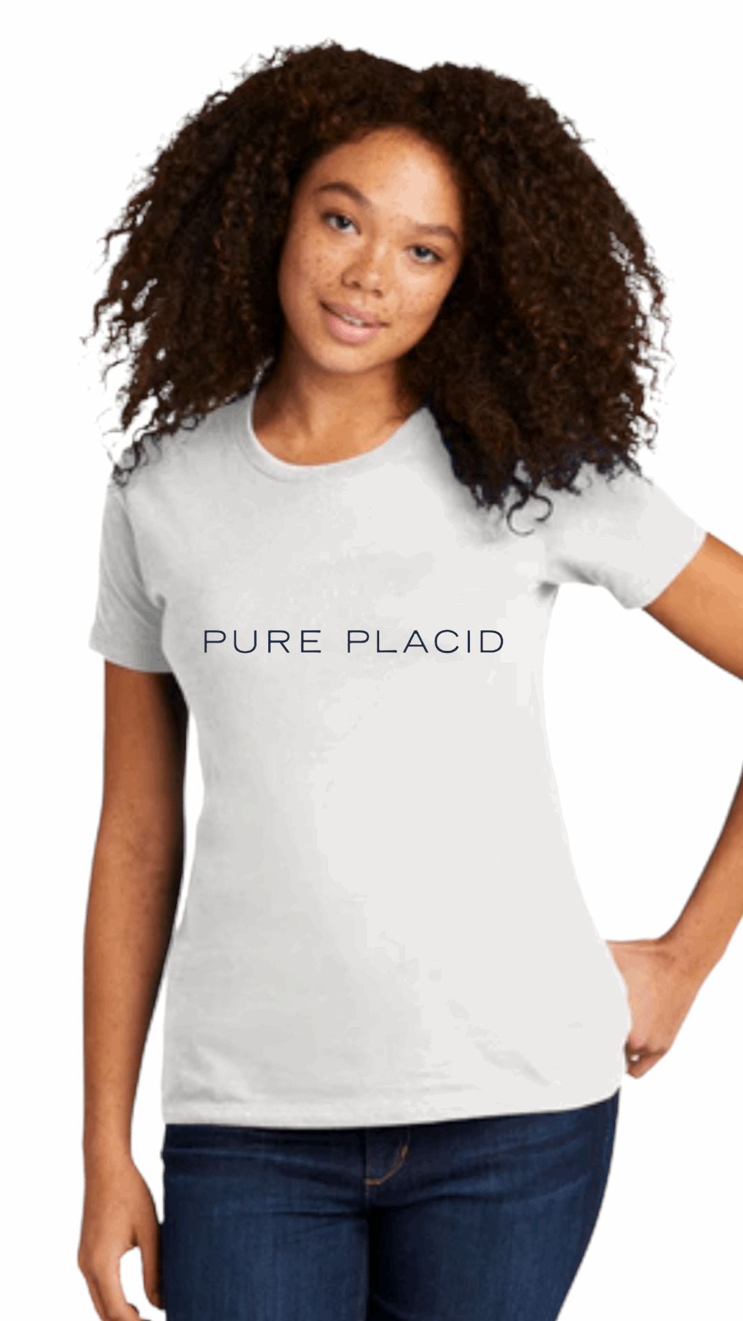 White Crew Neck T-Shirt-Clothing-Pure Placid