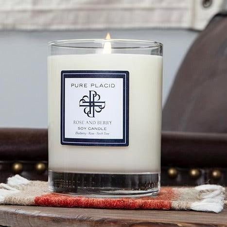 Treat Yourself This Valentine's Day: Rose and Berry Soy Candles & Body Care-Pure Placid