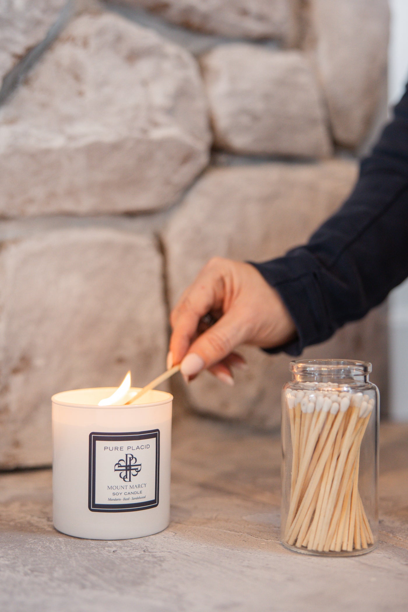 Candle & Matches Gift Set