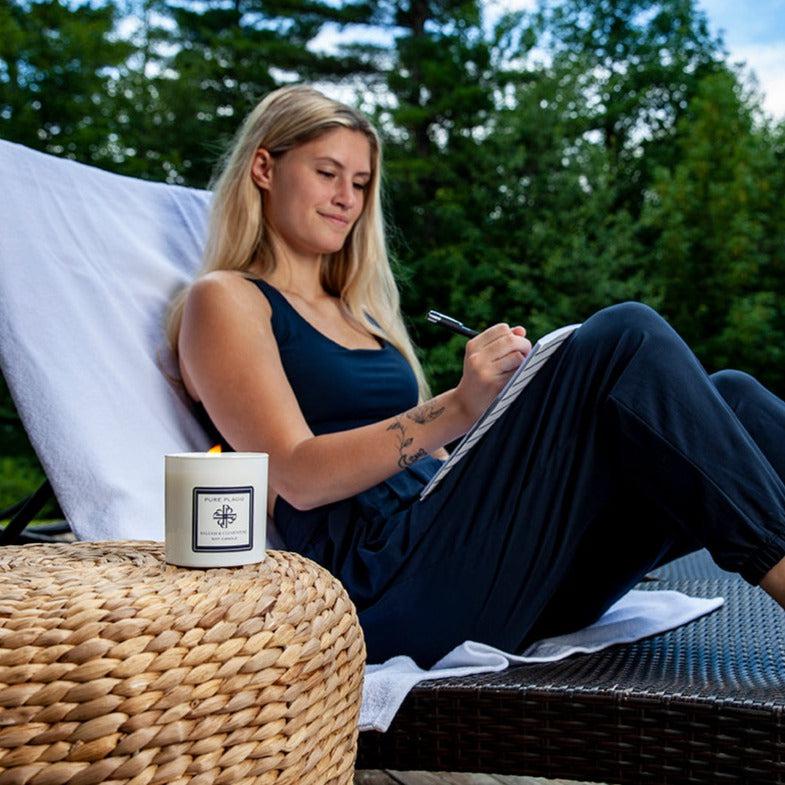 Balsam & Clementine Scented Soy Candle | Non Toxic Aromatherapy