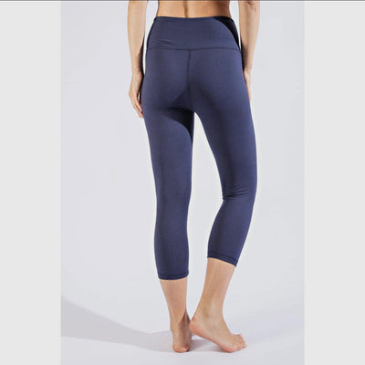 Butter Soft Capri Length Leggings - Nocturnal Navy-Clothing-Pure Placid