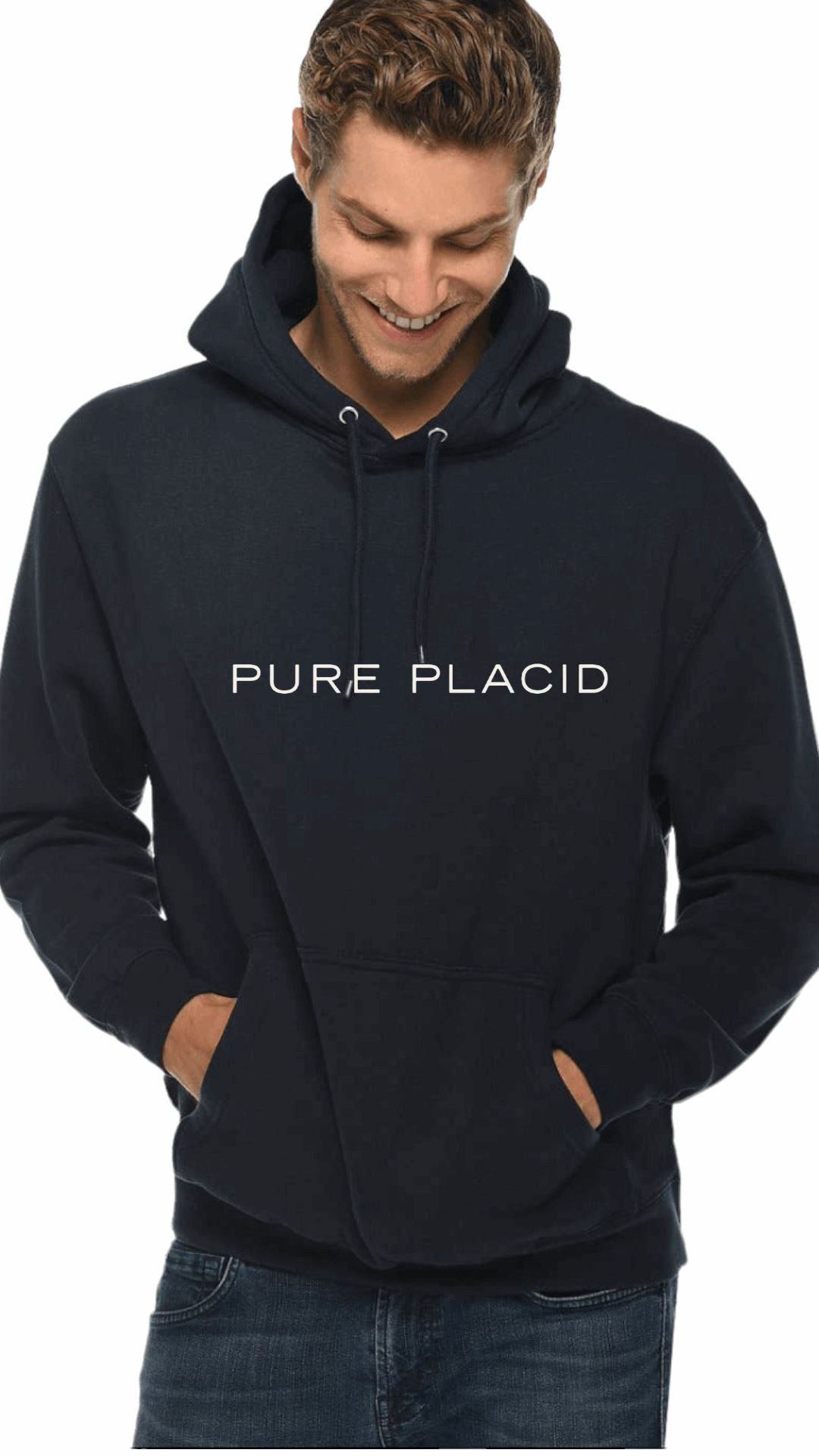 Pure Placid Navy Hoodie-clothing-Pure Placid