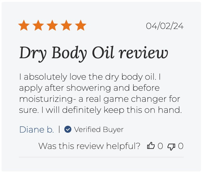 Dry Body Oil