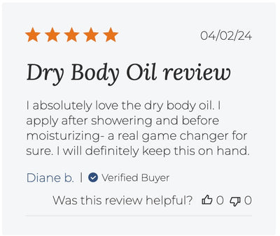 Dry Body Oil